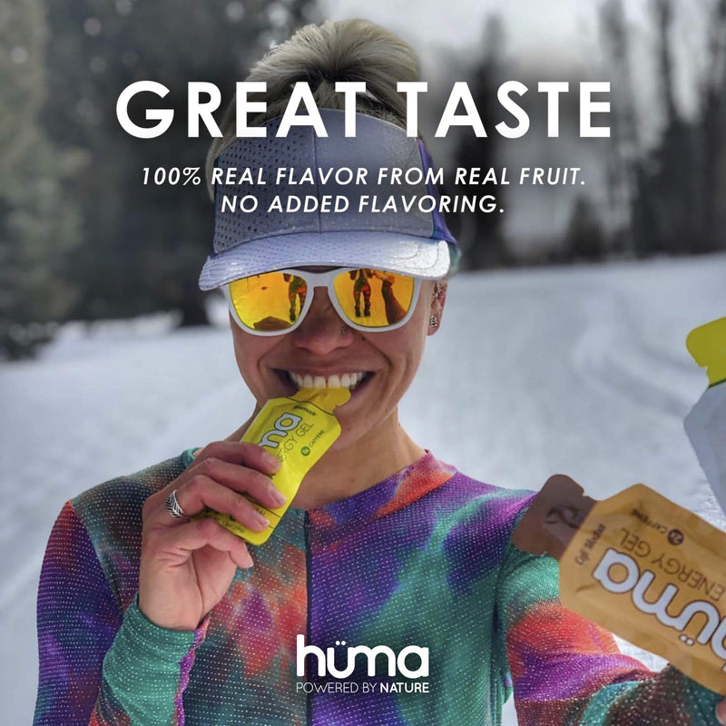 Huma Chia Energy Gel, Variety 12 Pack - Stomach Friendly, Real Food Energy Gels for Endurance Exercise 12 Gels Variety Pack - BeesActive Australia