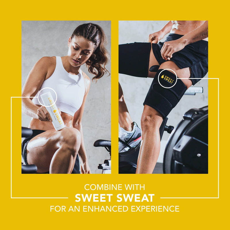 Sweet Sweat Thigh Trimmers for Men & Women by Sports Research | Increases Sweat & Activity to the Thighs during Exercise Medium Yellow - BeesActive Australia
