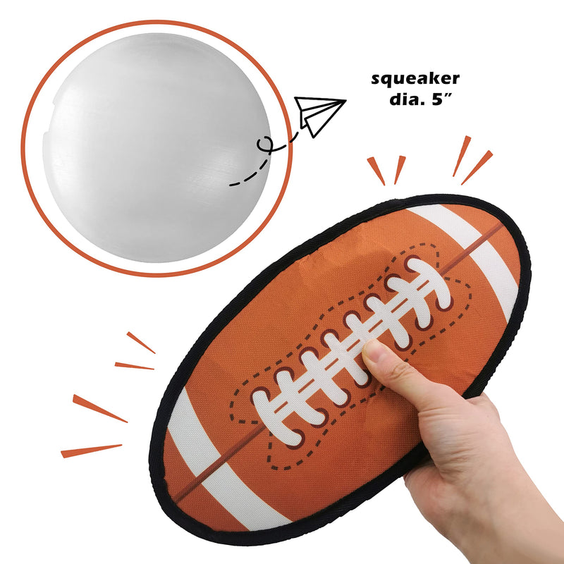 Purrrfect Life Dog Flying Disc with Big Squeaker Stuffing, Floats on Water Football - BeesActive Australia