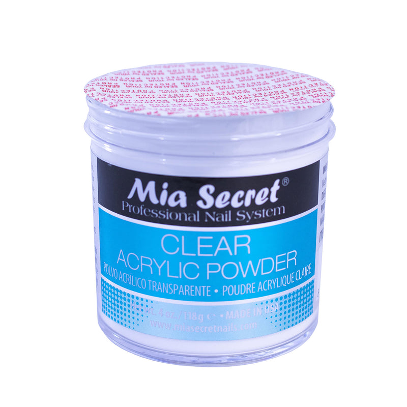 Mia Secret Professional Acrylic Nail System Clear Acrylic Powder, 4 oz. - BeesActive Australia