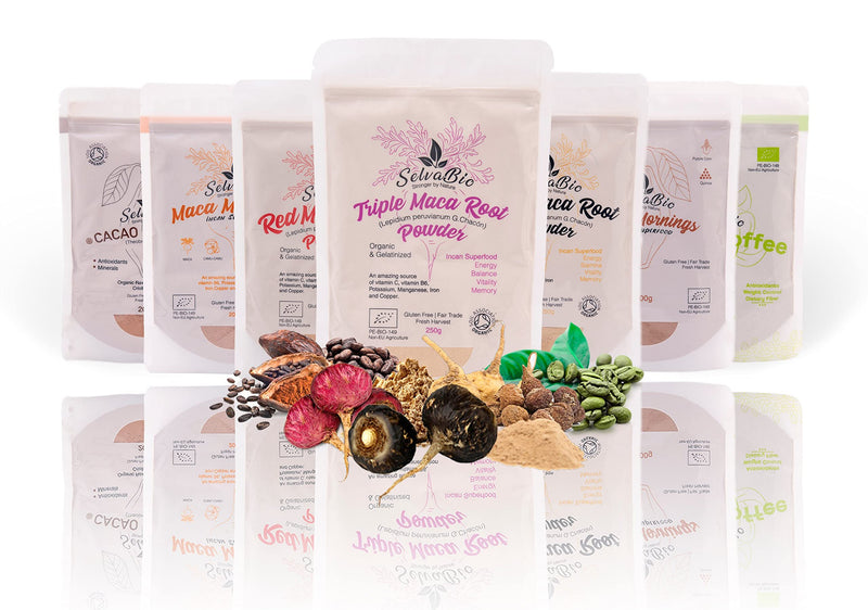 Organic Red Maca Root Gelatinized Powder, Soil Association certified, 250g From the high Peruvian mountains. - BeesActive Australia