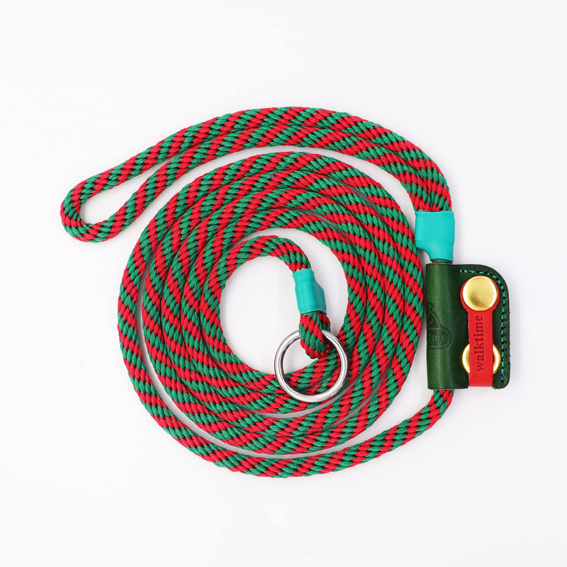 Slip Lead Dog Leash,Dog Harness and Leash Set for Walking - Head Collar with Rope Leash for Pulling - DIY Dog Scarf 6ft Dog Leash x 1/4in Thick Green Slider - BeesActive Australia