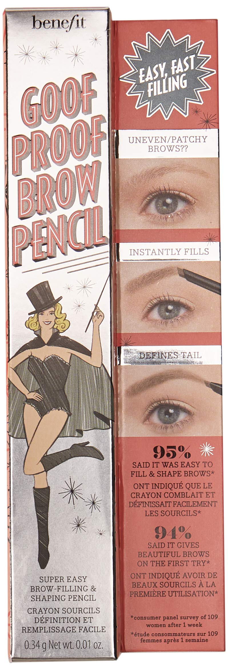 Benefit Goof Proof Brow Pencil No.2 Light 0.01 Ounce, Medium, 1 Count - BeesActive Australia