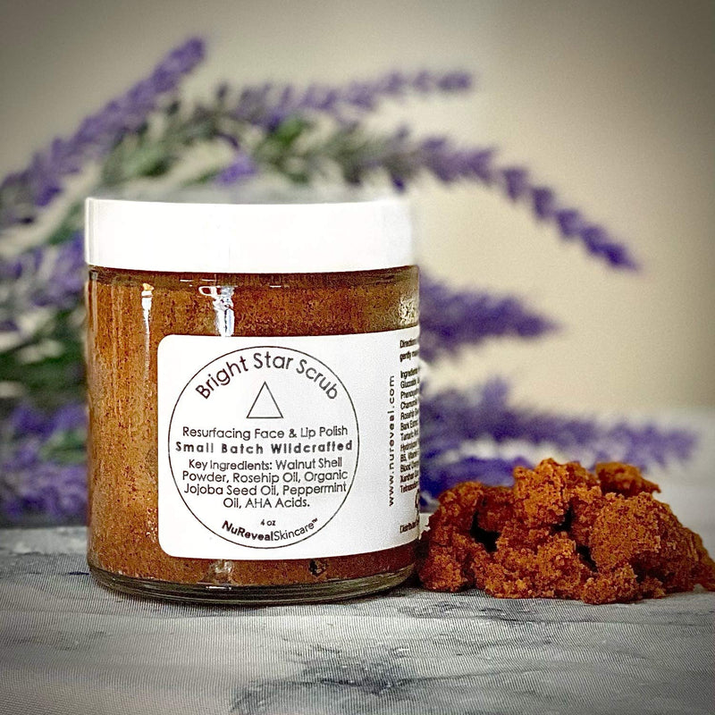 BRIGHT STAR SCRUB RESURFACING Face & Lip Polish - Vegan & Cruelty Free - BeesActive Australia