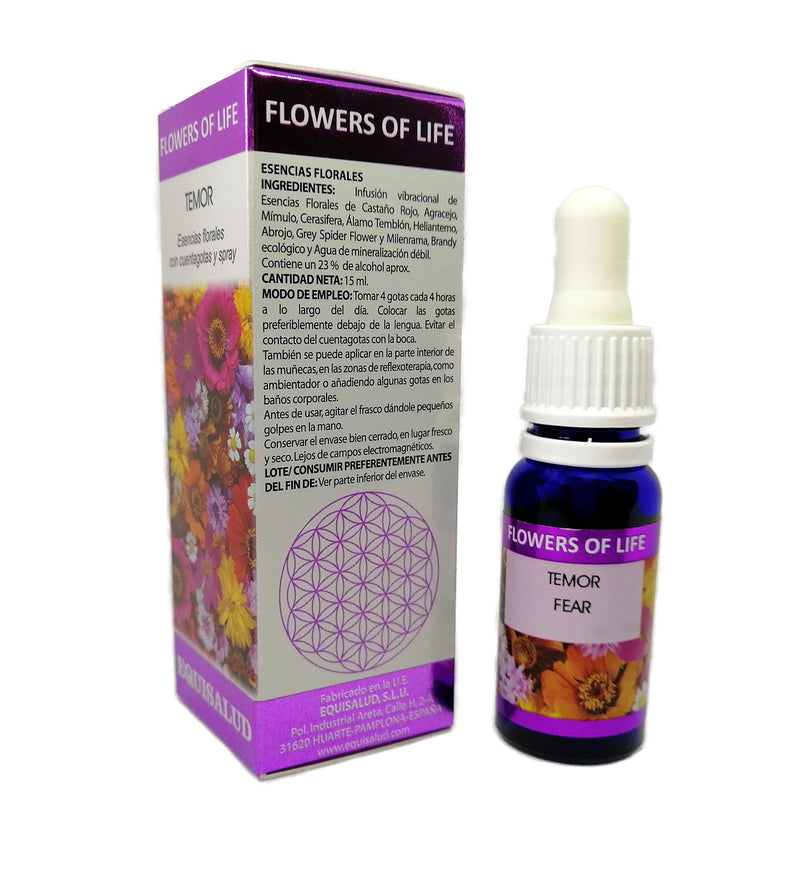 Flowers of Life - Fear - Certified Organic Natural Flower Remedy 15ml Dropper and Spray - BeesActive Australia
