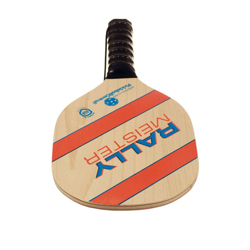 Pickleball Paddle | Rally Meister Beginner Pickle Ball Paddle | Wood Paddle with Comfort Cushion Grip & Safety Strap | USAPA Approved | Lightweight and Durable | Great Fun for All Ages - BeesActive Australia