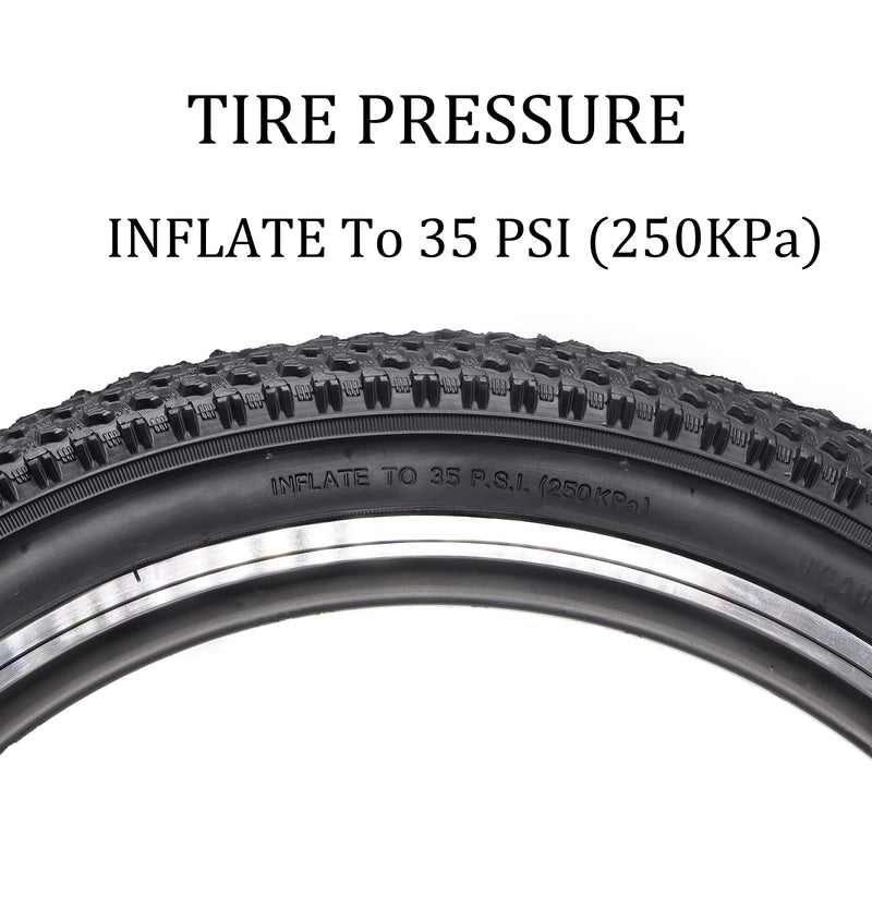 Hycline Bike Tire,20/24/26/27.5 Inch Folding Replacement Tire for MTB Mountain Bicycle-Black/Brown/Skinwall - BeesActive Australia