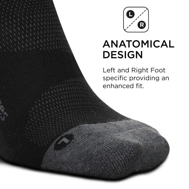 [AUSTRALIA] - Feetures Elite Max Cushion No Show Tab Sock Block X-Large Black 