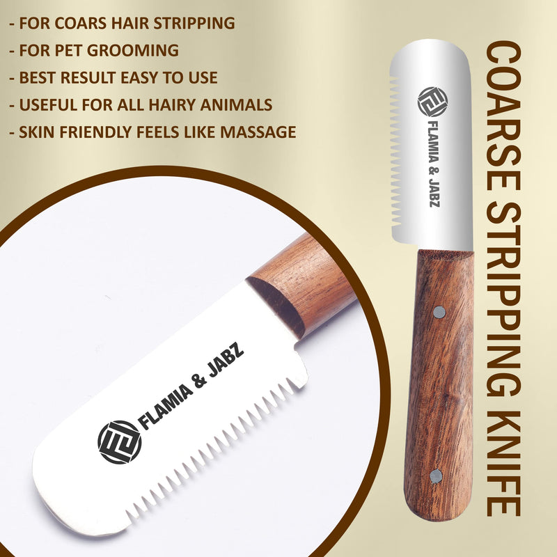 FLAMIA & JABZ Professional Stripping Knife, 3 inch Stainless Steel Blade with Wooden Handle - Right Handed Tool 3 Piece Pack Natural wood - BeesActive Australia