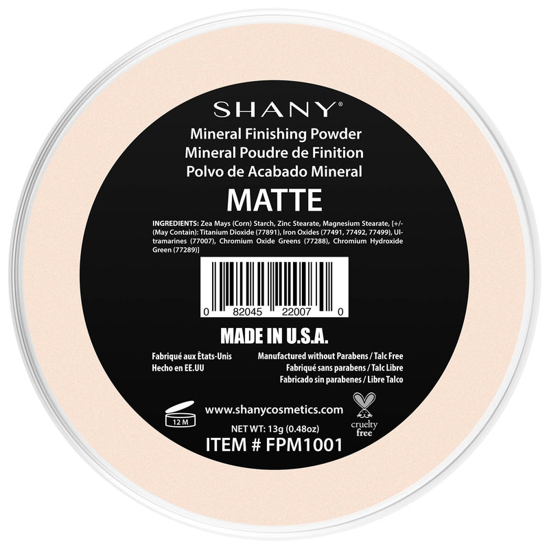 SHANY Mineral Finishing Powder - Paraben Free/Talc Free - Matte - BeesActive Australia