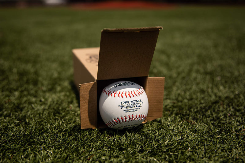 [AUSTRALIA] - Rawlings Youth Tball or Training Baseballs, Box of 3 Tballs, TVBBOX3, White, Official Size 