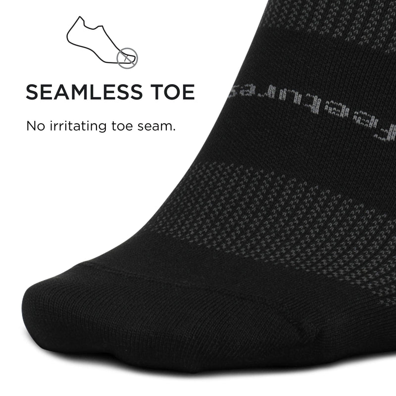 Feetures! Men's High Performance Ultra Light Quarter, black, medium - BeesActive Australia