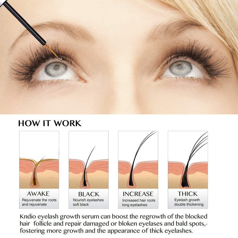 Natural Lash Growth Serum - Eyebrow Growth Enhancer - Eyelash Booster to Grow Longer Eyelashes - Lash Boost & Brow Enhancing Serum - BeesActive Australia