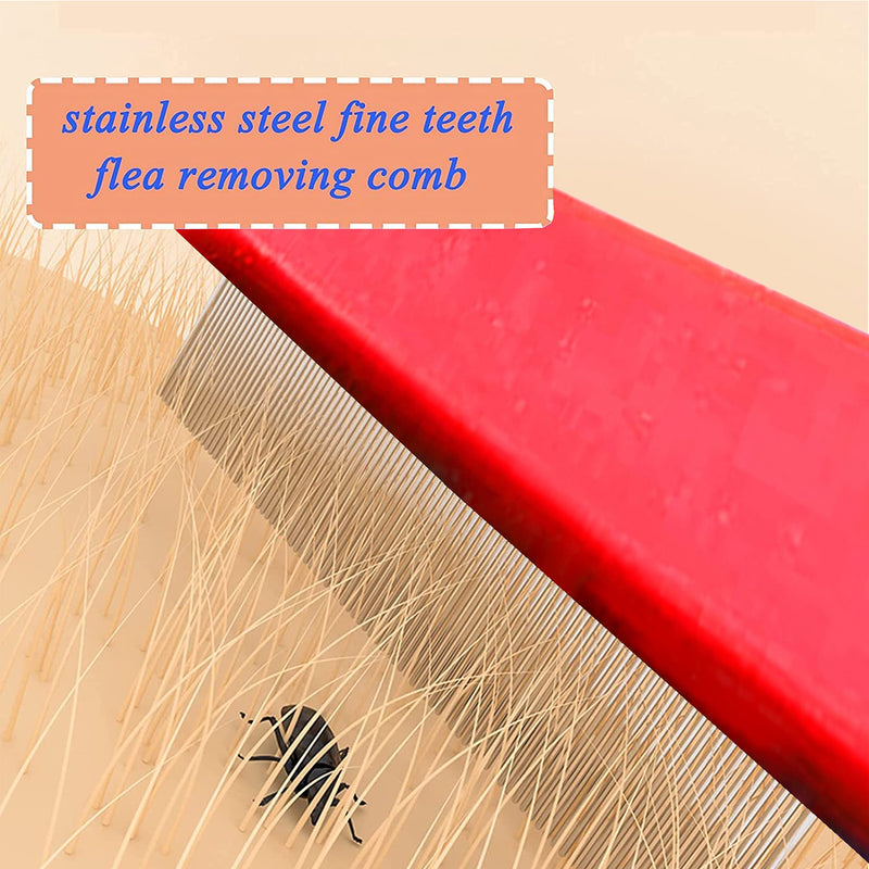 EXTRA FINE NIT HAIR COMB LARGE HANDLE Head Lice Egg Larva Remover Comb Anti-Lice (RED) RED - BeesActive Australia