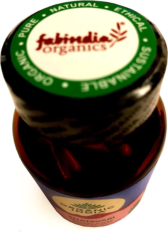 Organic India & Fab India Shatavari Supplement [SHATAVARI] 60 Veggie Capsules Set of 2 [Parallel Import] - BeesActive Australia