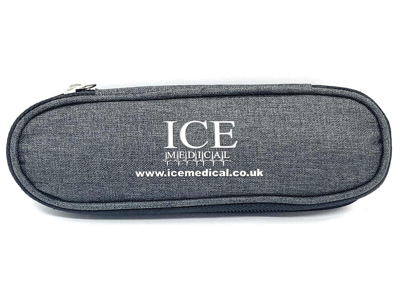 ICE Medical Black/Grey Twin Epipen Syringe Case/Bag - Allergies, Diabetes, Inhalers, Syringes, Insulin etc - BeesActive Australia