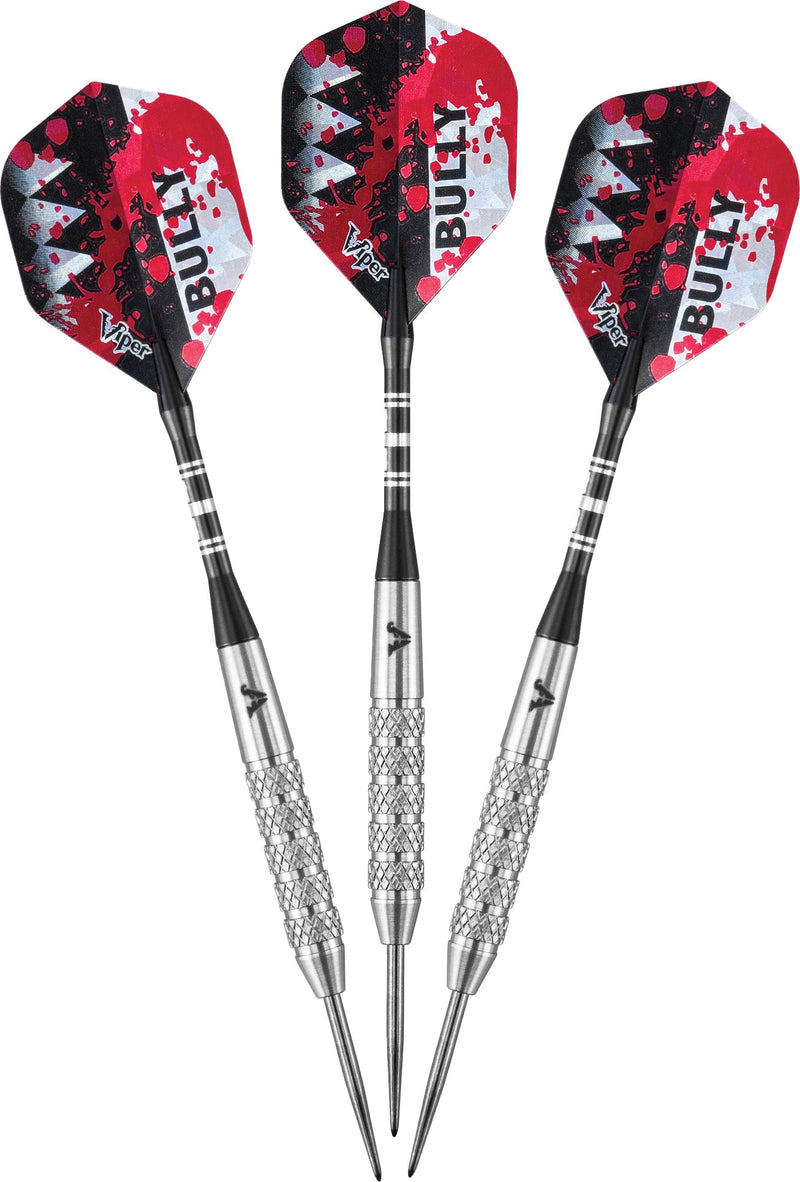 [AUSTRALIA] - Viper Bully 80% Tungsten Steel Tip Darts with Storage/Travel Case, Coarse Knurling, 24 Grams 