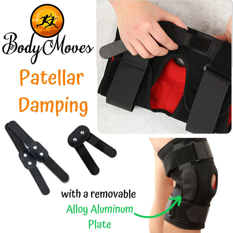 BodyMoves Kid's Hinged Knee Brace Support Plus Hot and Cold Ice Pack (Sporty Black) - BeesActive Australia
