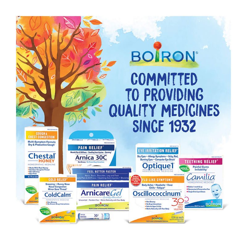 Boiron Cinchona Officinalis 12C, 80 pellets, homeopathic Medicine for Diarrhea with Gas and Bloating, 1 Count 1 Count (Pack of 1) - BeesActive Australia