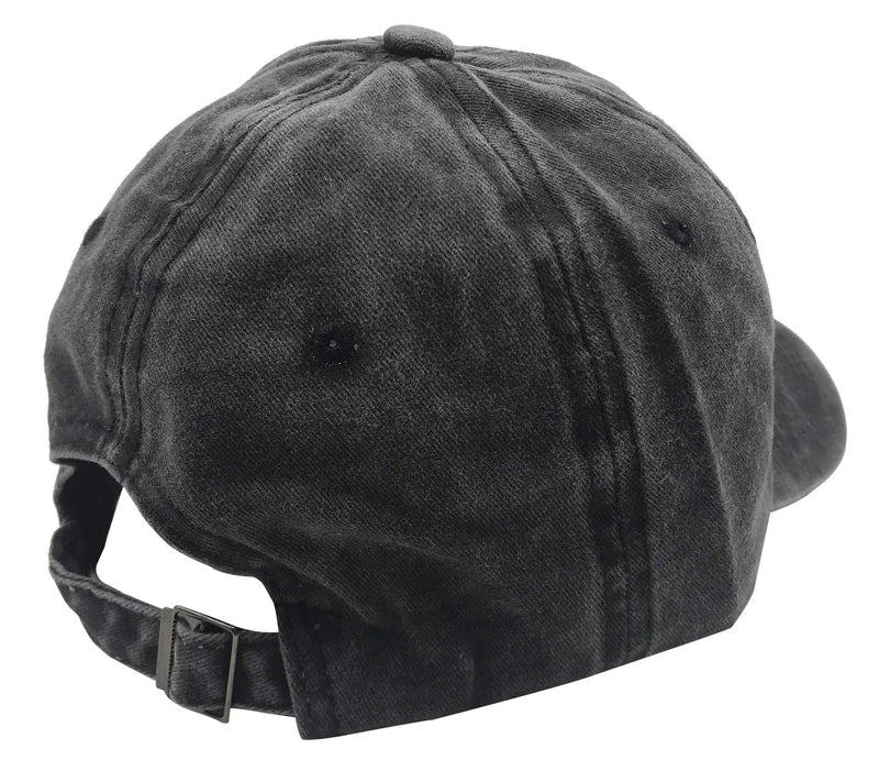 Unisex Make America Great Again MAGA Vintage Adjustable Baseball Cap Denim Dad Hat Embroidered Black One Size - BeesActive Australia