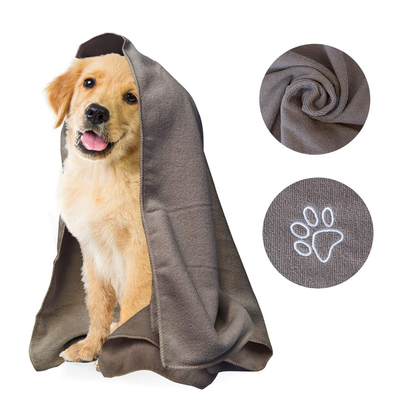 My Doggy Place - Super Absorbent Microfiber Towel - Dog Bathing Supplies - Microfiber Drying Towel - Washer Safe 2 Pack Deep Teal - BeesActive Australia