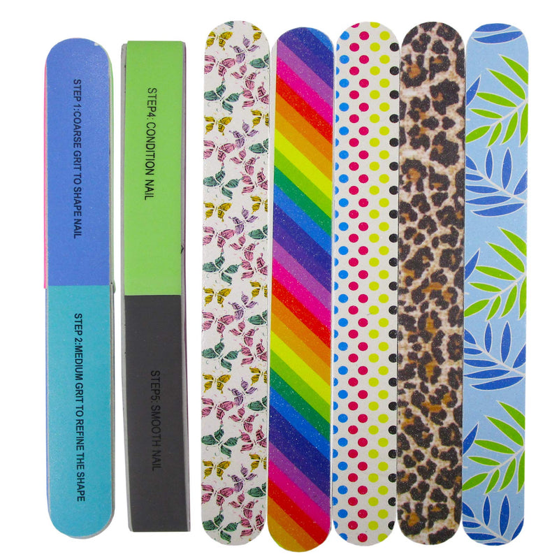 20 Packs Professional Nail Files and Buffers,10 Packs 7 Way Nail File and Buffer Block,10 Packs Grit Nail Files Emery Board Manicure Tools Kit (LIFE9016) LIFE9016 - BeesActive Australia