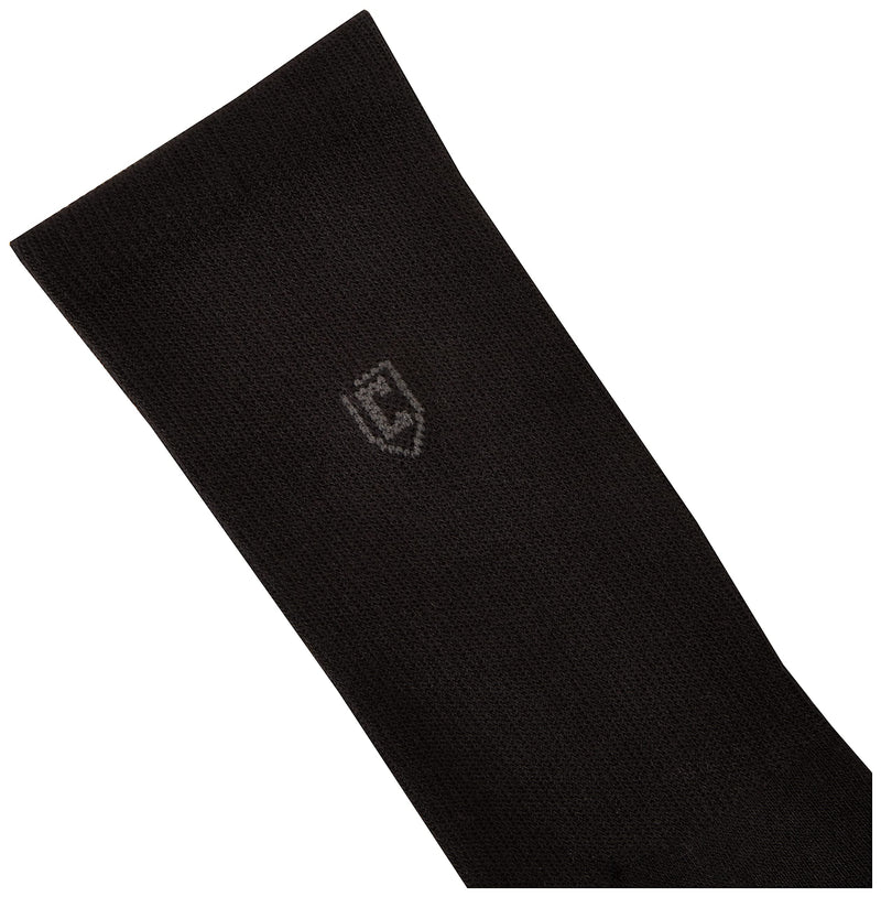 Chaps mens Assorted Solid Dress Crew Socks (3 Pack) 6-12 Black Solid - BeesActive Australia