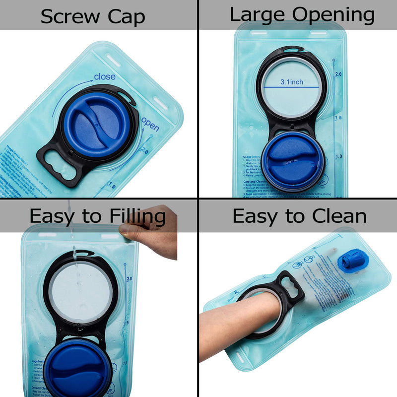 Hydration Bladder, 2 Liter Leak Proof Water Bladder, Water Reservoir for Hydration Pack - BeesActive Australia