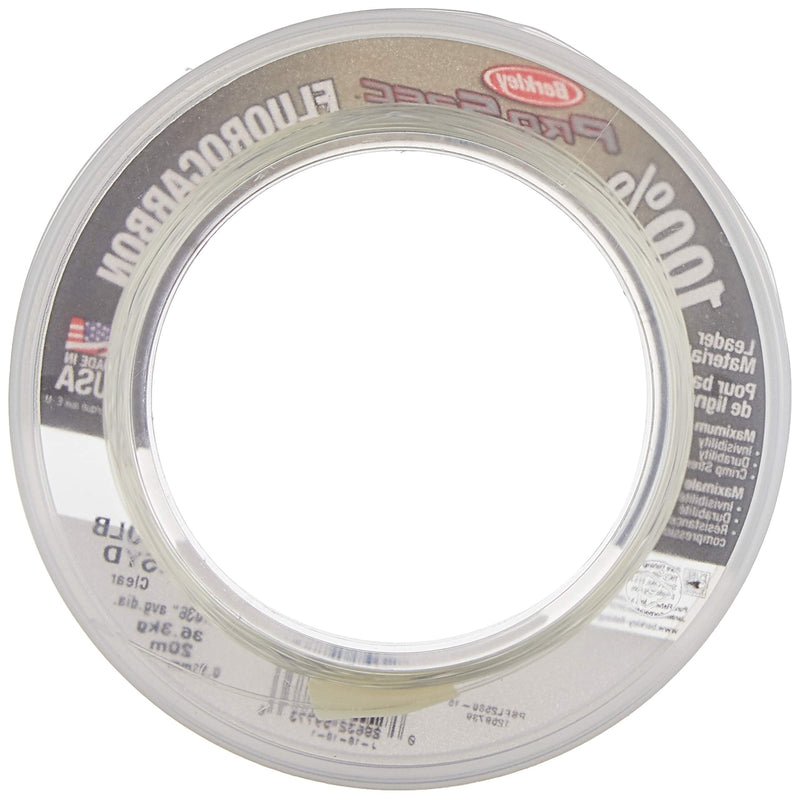 Berkley ProSpec 100% Fluorocarbon Fishing Leader 25 Yards Clear 40 Pounds - BeesActive Australia