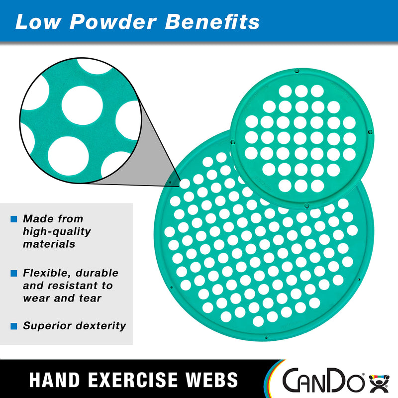 Cando® 10-0863 Power-Web - Hand Grip Trainer, Hand strengthener, diameter 17 cm, green (medium) - BeesActive Australia