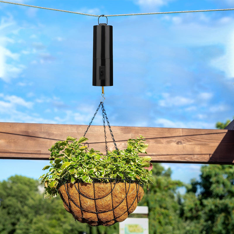 Hanging Black Rotating Motor Wind Spinner Motor Mobile Battery Operated Motor Multi-Purposes Rotatable Hook for Garden Decoration Accessory Supplies (1) 1 - BeesActive Australia