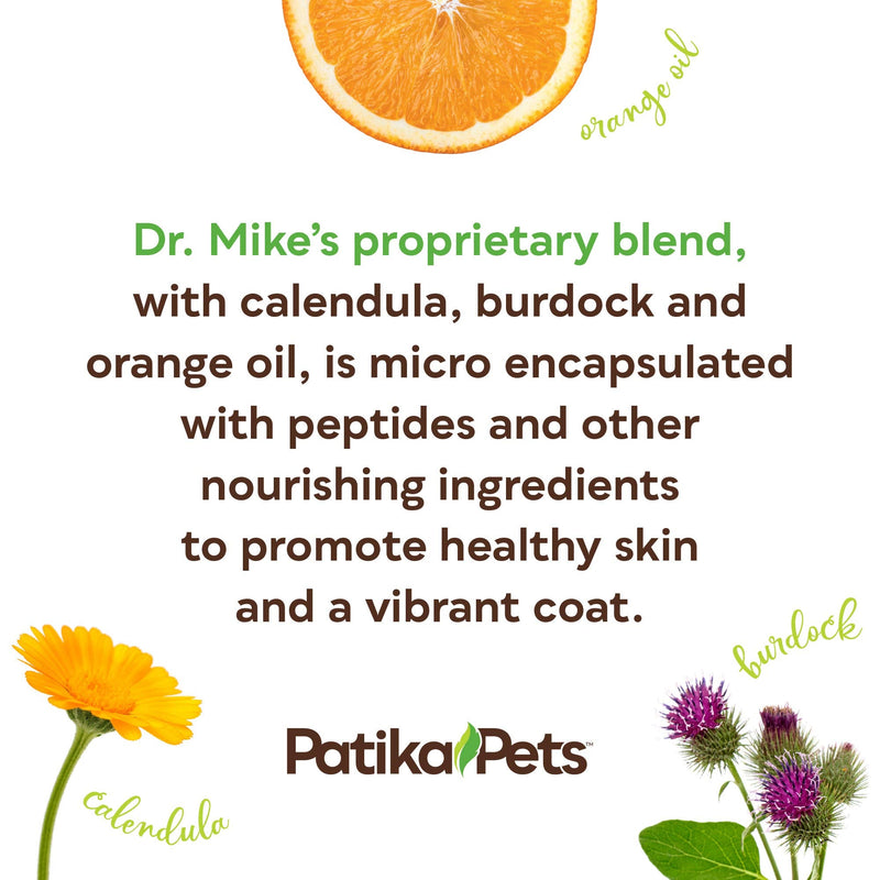 Patika Pets | Botanical Cleanser for Dogs & Cats, Waterless Shampoo & Gentle Conditioner Spray, No Rinse Formula, Paraben Free, Natural Ingredients for Sensitive Itchy Skin - 16.2oz - BeesActive Australia