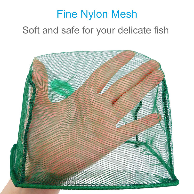 Pawfly 4/6 Inch Aquarium Fish Net Set Fish Catch Nets with Plastic Handle 6 Inch and 4 Inch - BeesActive Australia