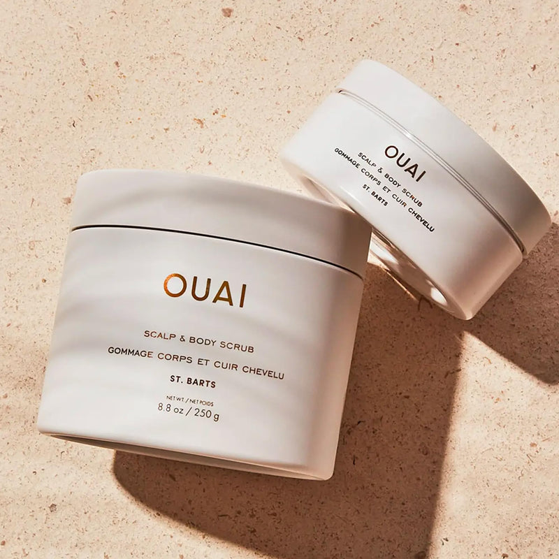 Scalp Scrub & Body Scrub - OUAI St Barts - Coconut Oil & Sugar Scrub - Cleansing Exfoliating Scrub for Hair & Body 96.40 g (Pack of 1) - BeesActive Australia