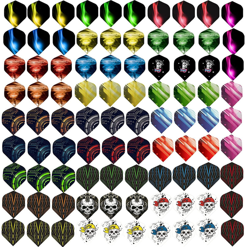 Bwealth Dart Flights, 6 Styles 30 Sets 90 Pieces PET Standard ...