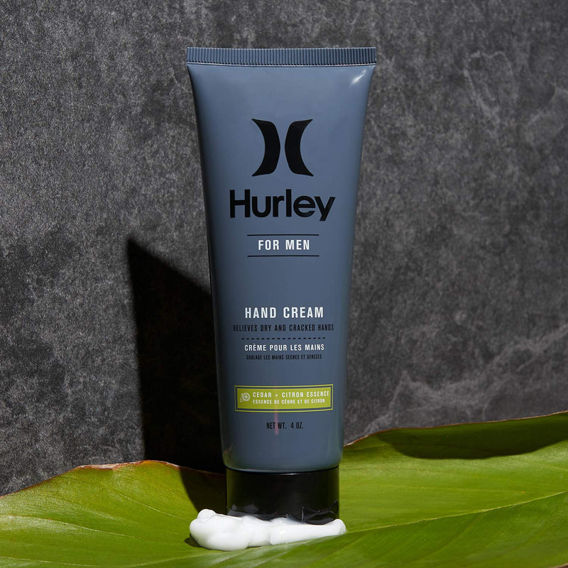 Hurley Men's Hand Cream - Lotion for Dry, Cracked Skin Relief, Size 4oz, Cedar and Citron 4 Ounce - BeesActive Australia