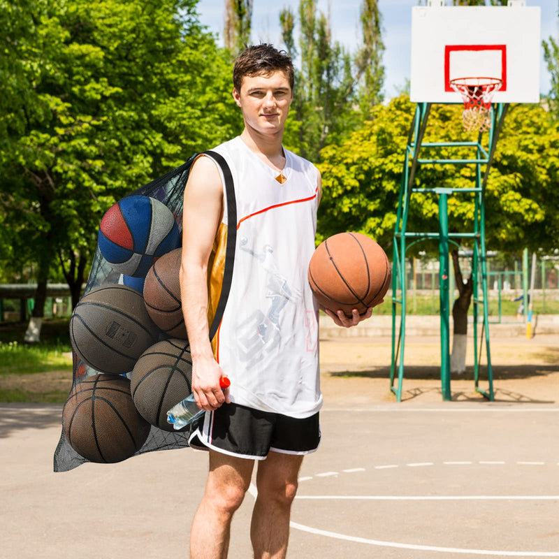 DoGeek Mesh Bag Durable Mesh Drawstring Bag Gym Sports Equipment Bag Large Mesh Net Bag 1PCS - BeesActive Australia