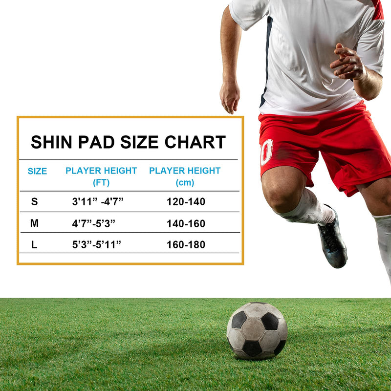 Soccer Shin Guards for Kids Youth, Shin Guard and Shin Guard Sleeves for Boys and Girls for Football Games EVA Cushion Protection Reduce Shocks and Injuries C-Blue03+Black03 Small - BeesActive Australia