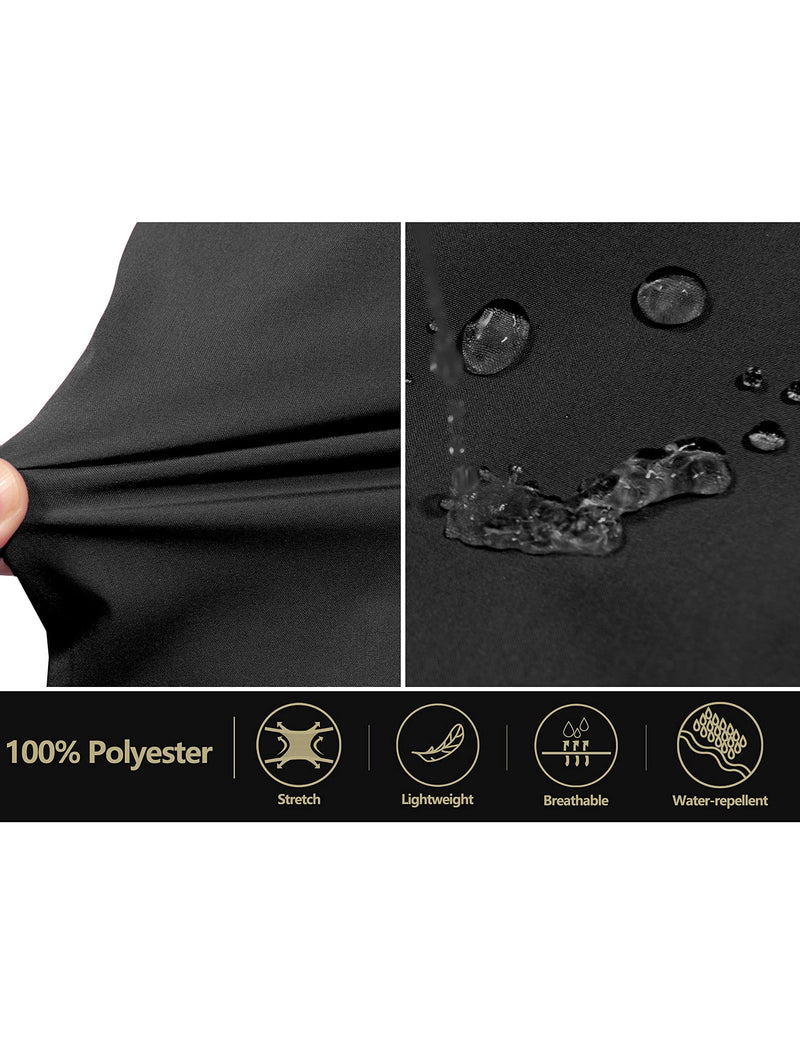 Little Donkey Andy Women's Waterproof Rain Pants Lightweight Breathable Rainproof Pants for Outdoor Hiking Golf Black X-Small - BeesActive Australia