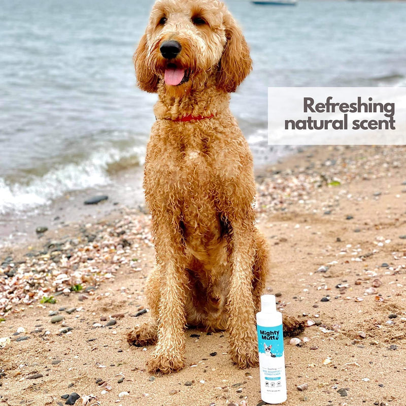 Mighty Mutt Natural and Hypoallergenic Dog Shampoo & Conditioner | Anti-Itch, Deodorizing and Soothing Dog Shampoo for Smelly Dogs (9oz.) - BeesActive Australia