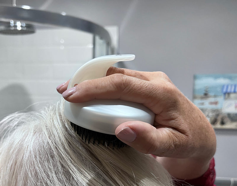 Kobe Scalp Massager for Hair Growth - Ergonomic Shampoo Brush/Dandruff Brush - Relaxing Hair Massager - Soft Silicone Hair Scalp Massager - for Scalp Scrubbing & Exfoliating (Wike) Wike - BeesActive Australia