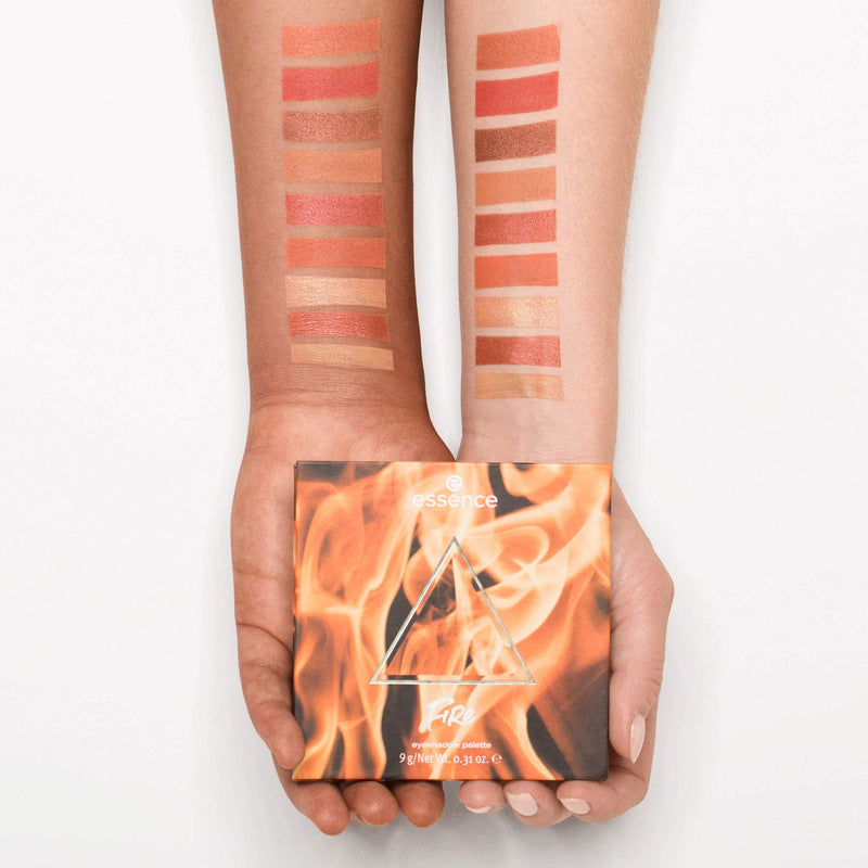 essence | FIRE Eyeshadow Palette | 9 Blendable Warm-toned Shades | Gluten & Paraben Free | Cruelty Free - BeesActive Australia