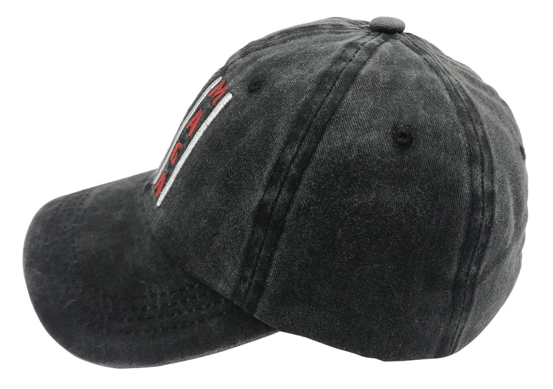 Unisex Make America Great Again MAGA Vintage Adjustable Baseball Cap Denim Dad Hat Embroidered Black One Size - BeesActive Australia
