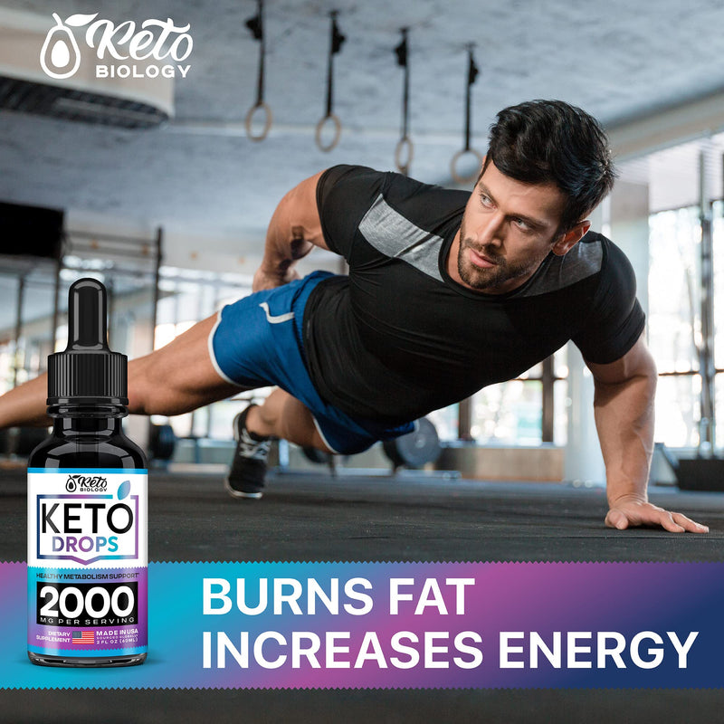 Keto Diet Drops with BHB Exogenous Ketones - Made in USA - Fat Burner & Appetite Suppressant - Natural Keto Liquid - Keto Weight Loss - BeesActive Australia