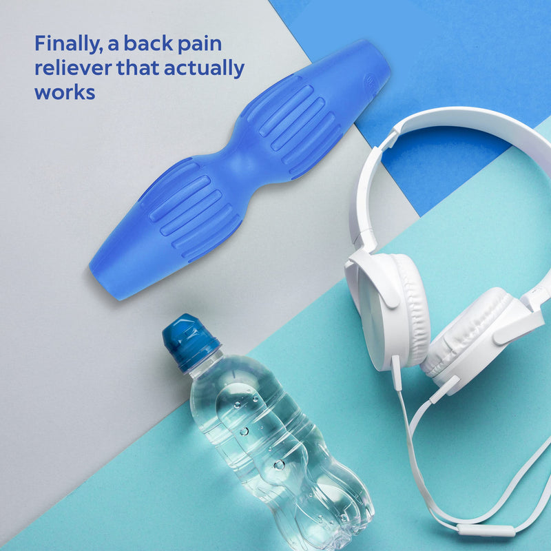 Ultra Back Roller, Small Roller Digs Deeper into Back Muscles Than Larger Rollers, Better Than Foam Rollers or Wheels, Trigger Point Massager, Real Back Pain Relief, Easy No Balancing, Back Stretcher - BeesActive Australia