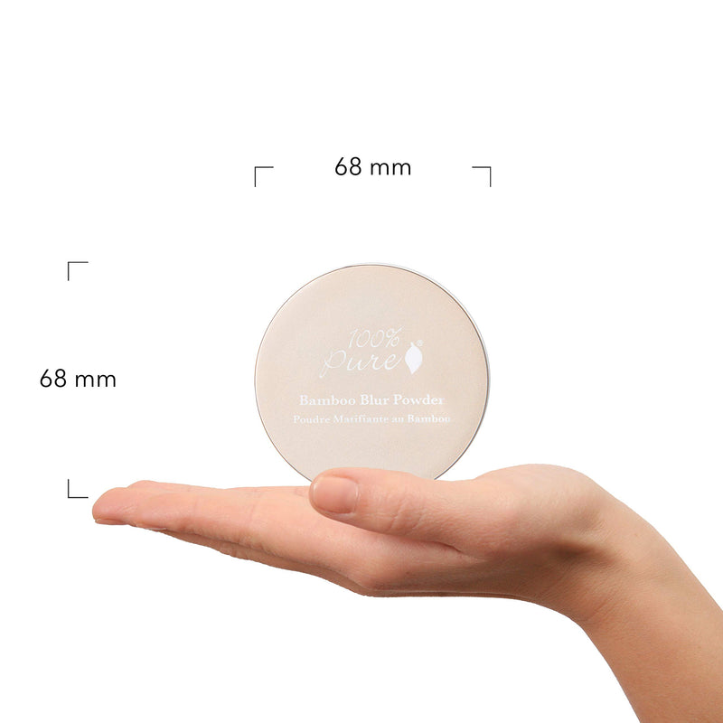 100% PURE Bamboo Blur Powder, Translucent, Setting Powder, Loose Face Powder for Setting Makeup, Lightweight, Long Lasting Face Makeup, Vegan Makeup - 0.2 Oz Transluscent - BeesActive Australia