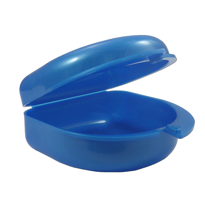 Dental Bath, Retainer Case and Brush ~ Storage Case and Container for Soaking and Cleaning Ortho Retainers (Blue Bath, Blue Case) Blue Bath, Blue Case - BeesActive Australia