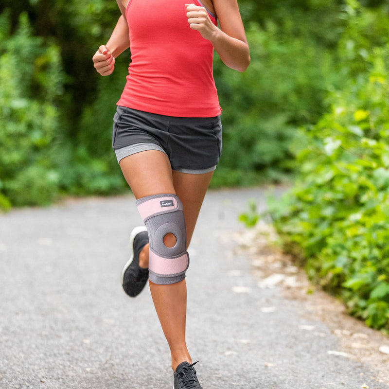 The Restored ContourFIT Knee Brace for Women - Adjustable Knee Brace Support - Knee Support for Running, Walking and Joint Pain Relief - Running Knee Support for Women - Runners Knee Brace - Pink 1 Count (Pack of 1) - BeesActive Australia