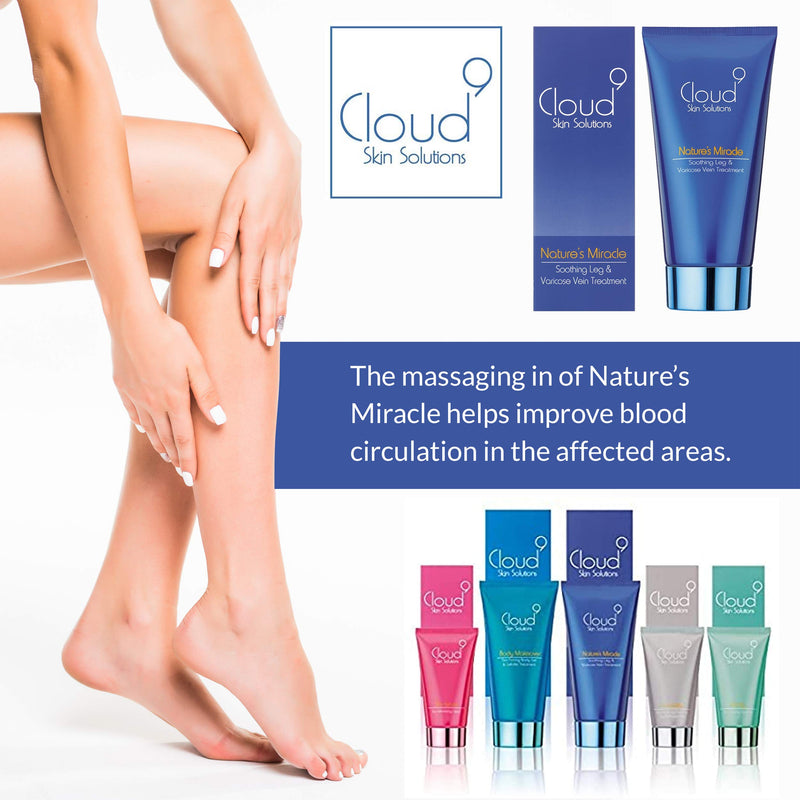 Cloud 9 Skin Solutions - Nature's Miracle - Soothing Leg and Varicose Vein Cream - BeesActive Australia