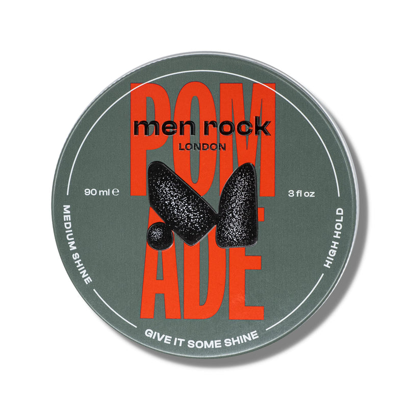 Men Rock Hair Styling Pomade, Medium Shine & High Hold Water Based Pomade, Easy to Use and Wash Out, Ideal for Men with Classy Hairstyles, 90 ml - BeesActive Australia